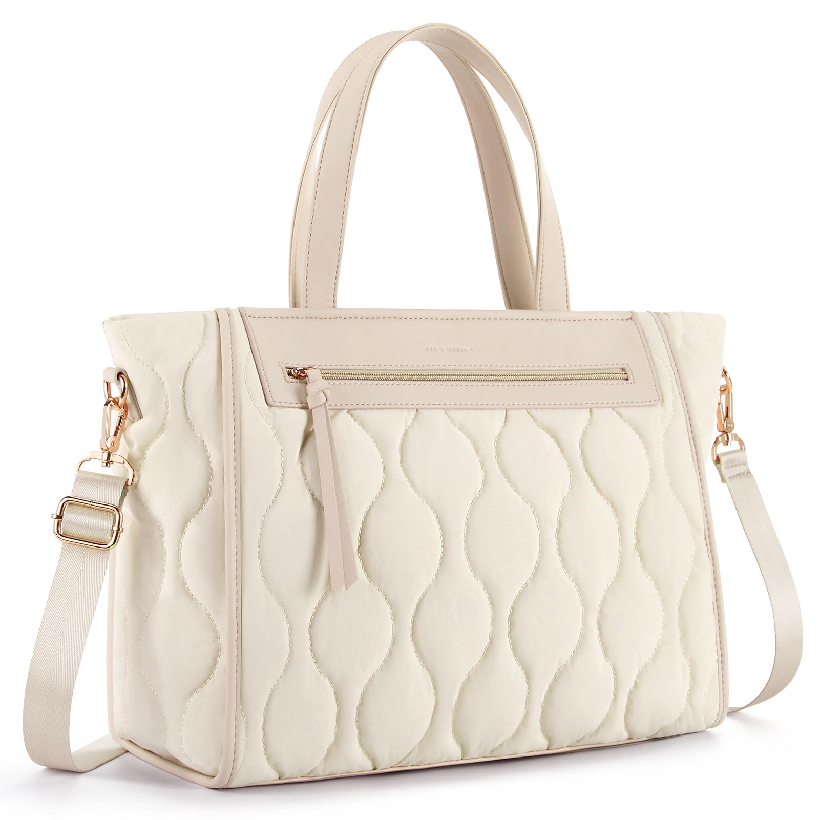 Missnine Tote Bag for Women Lightweight Puffer Tote Bag Large Capacity Quilted Shoulder Handbag for Travel Work Gym