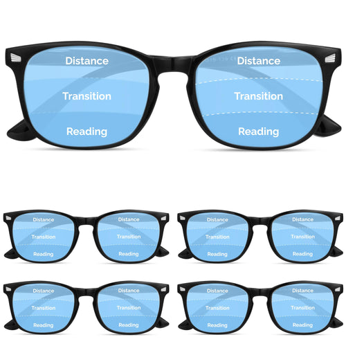 CCVOO 5 pack Reading Glasses for Women/Men Bifocal Progressive Readers for Women/Men Eye glasses Blue Light Glasses