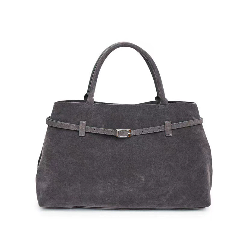 Faux Suede Tote Bag
