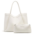 NEWBELLA Large Kelly Tote Bag for Women Crossbody Handbag Hobo with Purse White